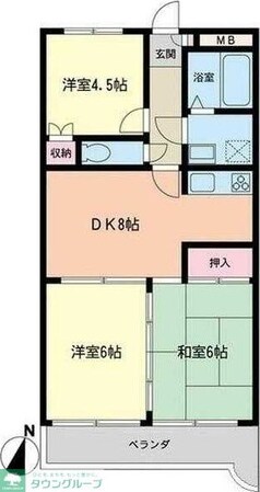 メゾン1・39・4の物件間取画像